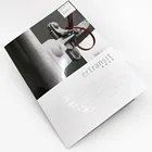 A4 size one pocket paper file folder printing custom printing in shanghai
