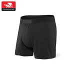 Custom logo waistband fur removal men cotton underwear boxers