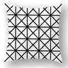 2018 Newest black and white geometric decorative living room cushions covers 40x40 bed backrest pillow