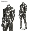 Silver Headless Fitness Man Sporting Mannequin Muscle