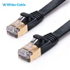 Premium 600MHz Ultra Flat CAT7 CAT 7 Ethernet Patch Cable with Gold plated RJ45 Connector
