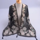 custom printed viscose cotton shawls with tassels for women