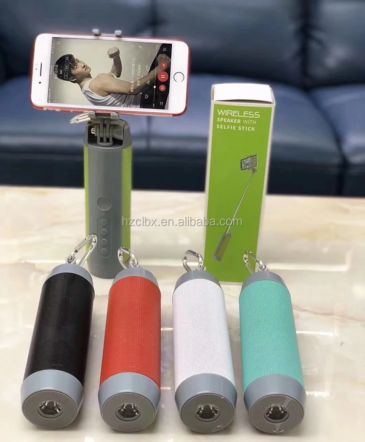 Wholesale Multi-function Mini Wireless Speaker with Selfie Stick - ANKUX Tech Co., Ltd