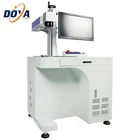 Rotary Attachment 20W Fiber Laser Marking Machine for Engraving Round Curved Material