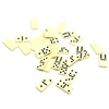 Wholesale custom colored plastic play dominoes game for kids