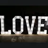 Wedding events decorative led metal marquee letter light bulb sign