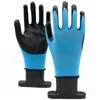 GLOVEMAN 13 gauge U3 style liner with nitrile coated palm slip resistant and water proof garden safety work gloves