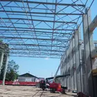 China manufacturer warehouse structure, wind-resistant large-span steel structure warehouse