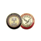 Wholesale gold plated soft enamel coin custom military medals