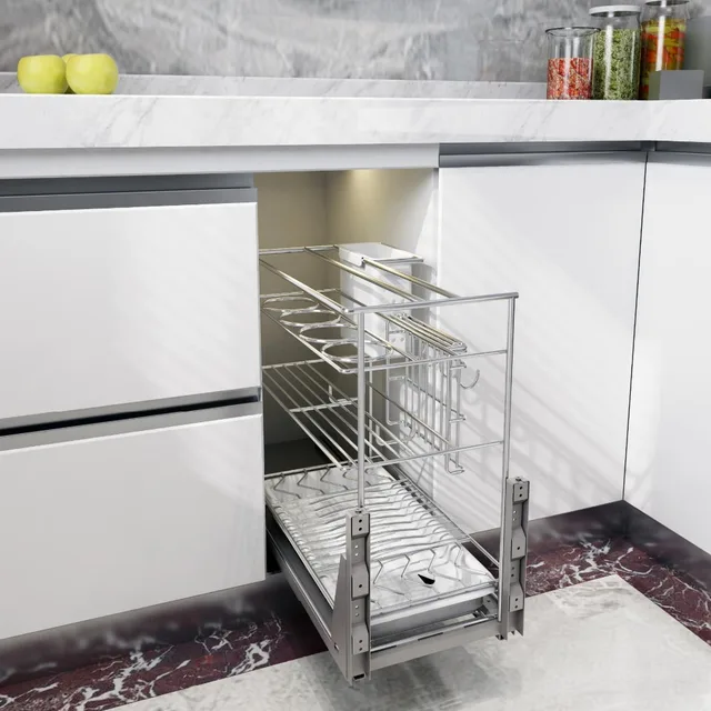 Kitchen pull out soft close cabinet hardware