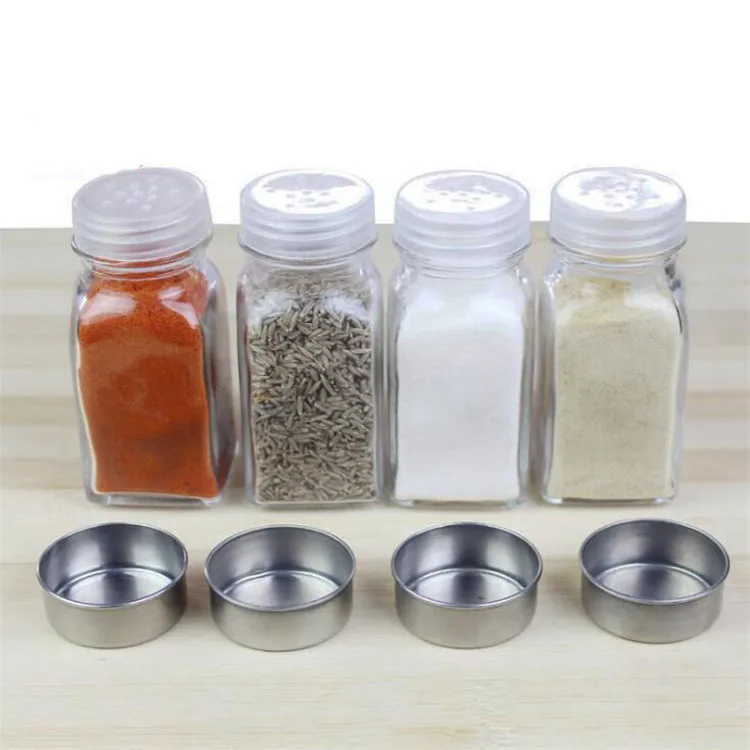 Glass salt & pepper set 2