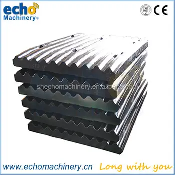 High manganese Kue Ken Komatus Pegson McCloskey Terex Cedarapids Terex Finlay Terex Jaques crusher spare parts jaw plate