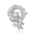 brooches-105 xuping safety pin brooch bouquet wedding crystal brooch