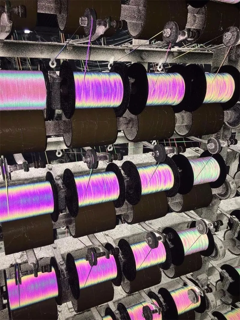 iridescent reflective thread