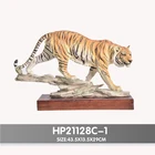 Polyresin material wild animal wholesale resin tiger figurines for home decoration