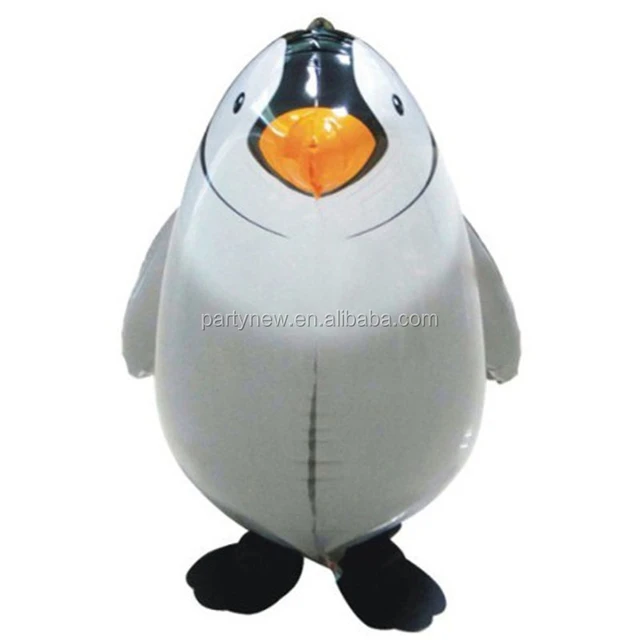 cute penguin walking animal foil helium baloon kids"toy