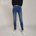 New Style Casual Lady Fashion Denim Ankle-length Pants