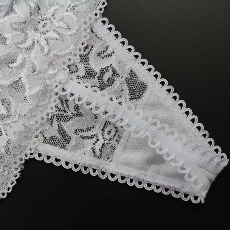 Stock Bowknot transparent jacquard low waist Lace sey panties women underwear thongs bragas women panties sey underwear women br