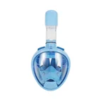 Professional kids full face panoramic durable dry snorkel diving mask