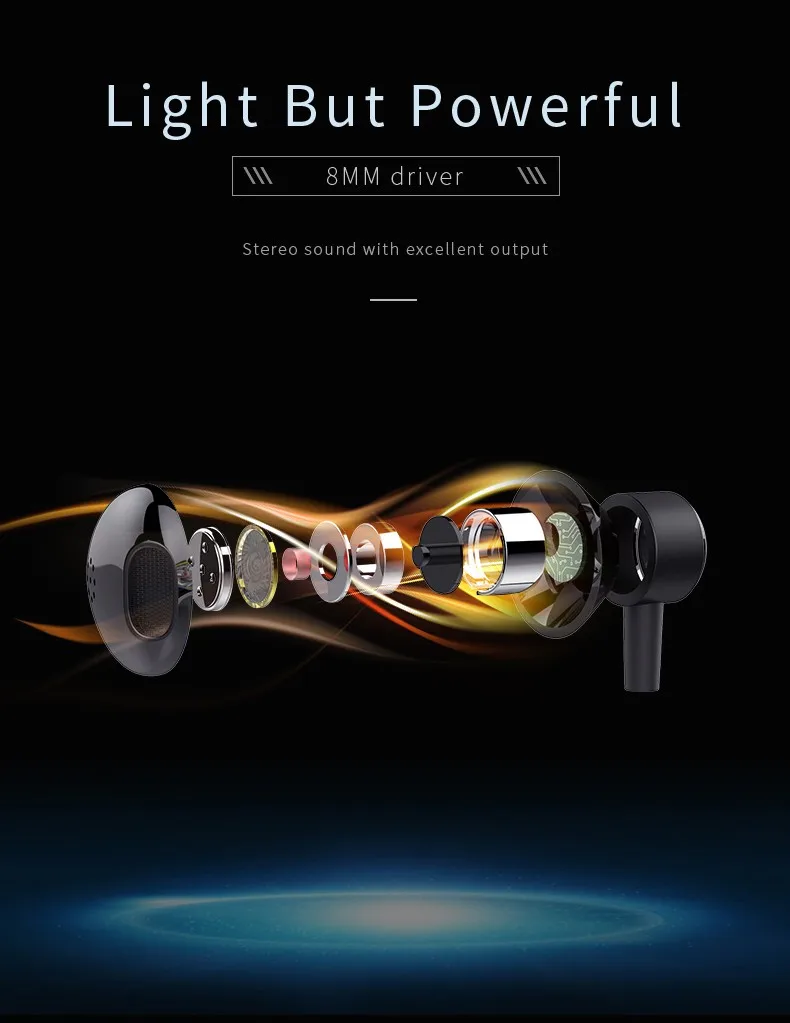 B10 Wholesale OEM Magnetic Metal NeckBand Bluetooths In-ear Earbuds Mini Wireless Sports Earphone - ANKUX.COM
