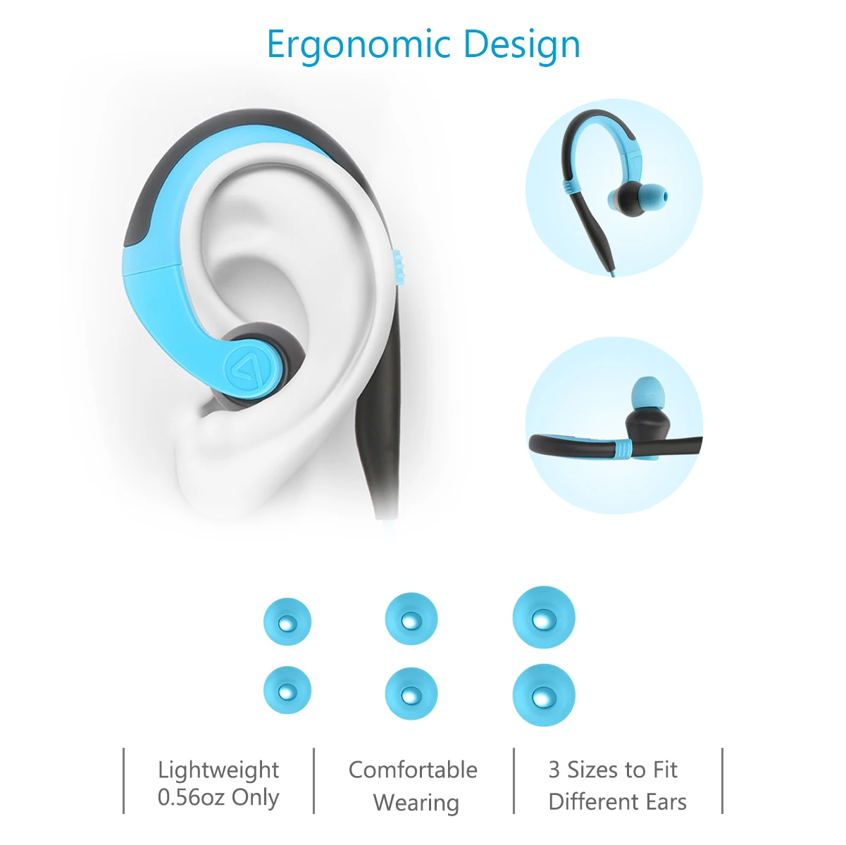 Pisen Ear-hook Sports Earphones Noise Cancelling R100 - ANKUX.COM