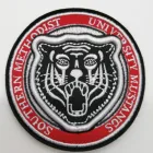 Custom embroidered iron on high quality low MOQ embroidery patch