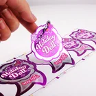 Waterproof PET PVC Die Cut Sticker For Custom Logo Label