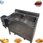 Oil-water separation type large fryer automatic machine donut fryer