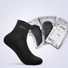 Wholesale True Nano Silver Socks Deodorant Anti-bacterial Men Silver Ion Solid Color Practical Socks