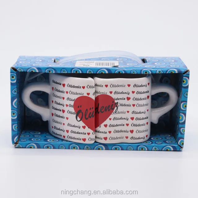 wholesale turkey tourist souvenir travel ceramic espresso couple
