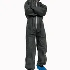 Disposable Waterproof Microporous Coverall , Breathable Film Nonwoven Workwear, Safety Film Suits for Industrial