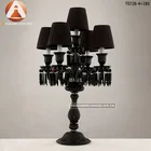 Lamp Designer Table Lamp Baccarat Style Black Crystal Table Lamp
