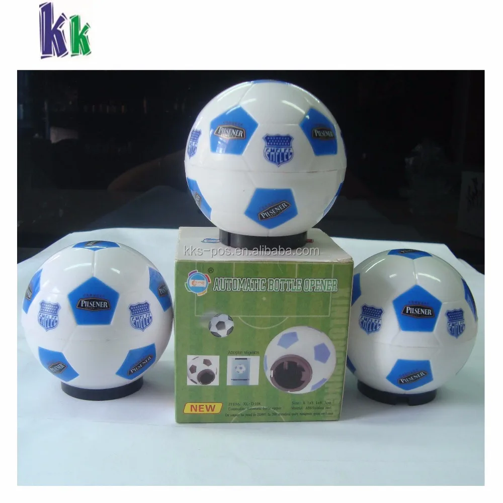 promotional soccer talking bottle opener with custom logo