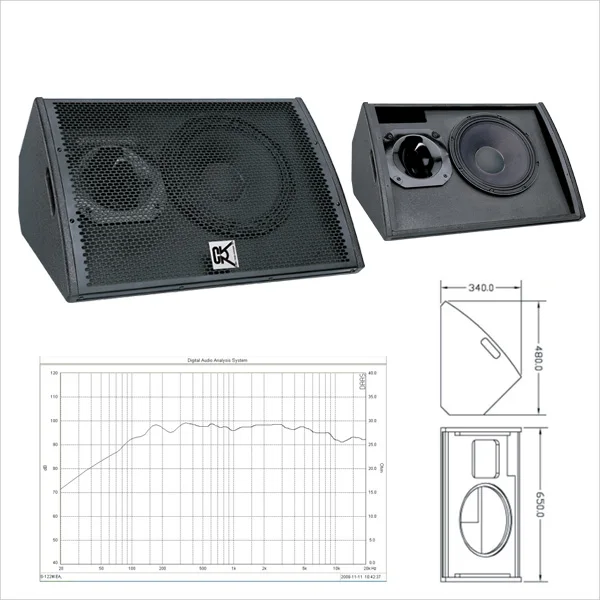 monitor professional stage +12 inch 
