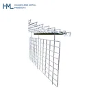 Decorative metal wire mesh stand shelf dividers for deck