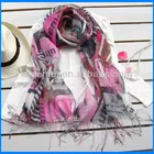 Printed Linen Pashmina Scarves and Shawls