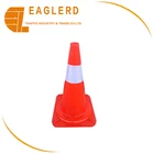 47cm height PVC Traffic cone red color for road safety