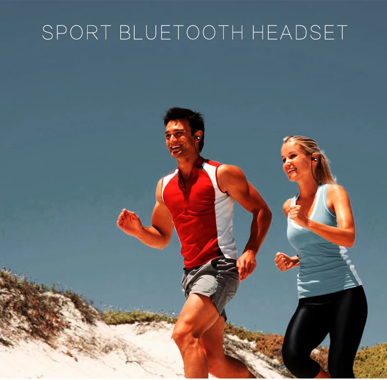 Sweatproof noise cancelling BT 4.1 sports wireless BT earphone stereo earbud headset headphone - ANKUX.COM