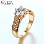 China jewelry factory wholesale jewelry bridal classic 18 k plated gold rose ring