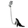 Top quality astronaut whale shape alloy collar brooch for shirt