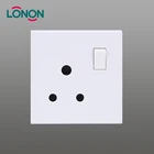 factory price 15 amp round pin switched wall socket