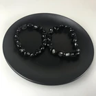 Gemstone High Quality Black Tourmaline Gemstone Tumble Stone Bracelet