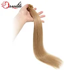 #12p613 US ready to ship snoilite nail cuticle alinged virgin hair extensions u tip for salon