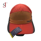 Custom Embroidery 100% Nylon Hat 7 Panel Unstructured Waterproof Korea Mesh Inside Outdoor cap Running Hat