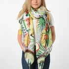 Wholesale colorful pattern printed lady soft thin lightweight scarf
