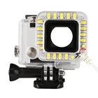 SHOOT waterproof cover LED Ring Shooting Night Fill Light for GoPro Hero 5 4s 4 3 2 1 Camera For Go Pro Accessories