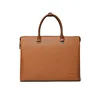 Best selling Fashion RFID Leather Bag Men's Dark Brown Leather Briefcase