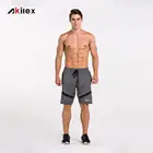 Factory outlet polyester gray men's workout running basketball loose summer shorts