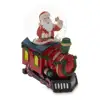3.1" Santa Ringing a Bell on a Resin Christmas Train Snow Globe