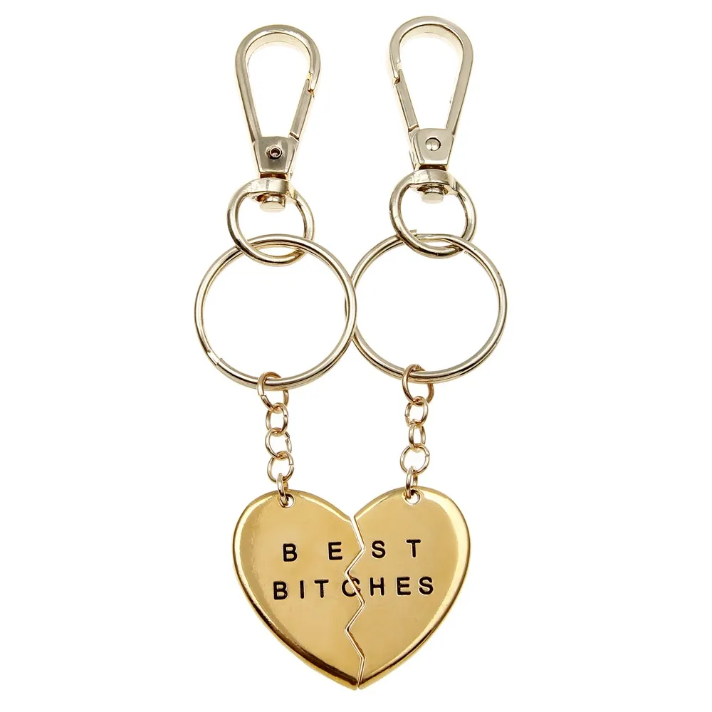 sweet love heart key ring couples romantic keychain lover gif